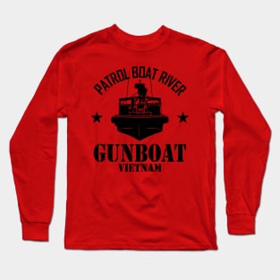 Patrol Boat River PBR - Gunboat Vietnam (subdued) Long Sleeve T-Shirt